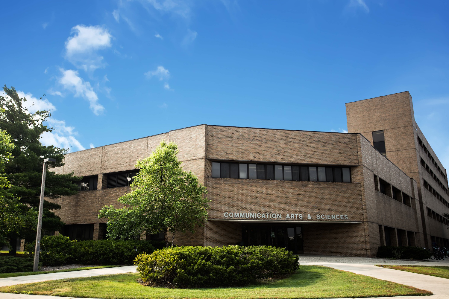 College of Communication Arts and Sciences building entrance