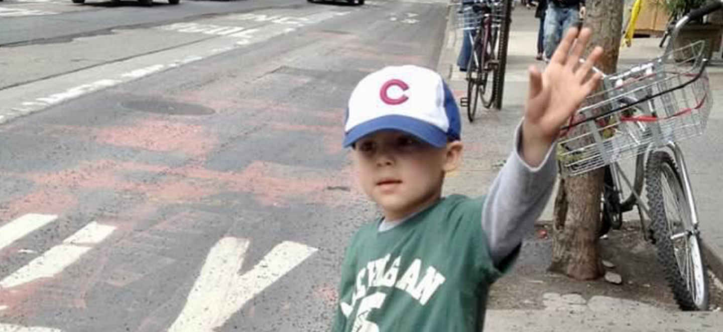 Alex Mandarino waving