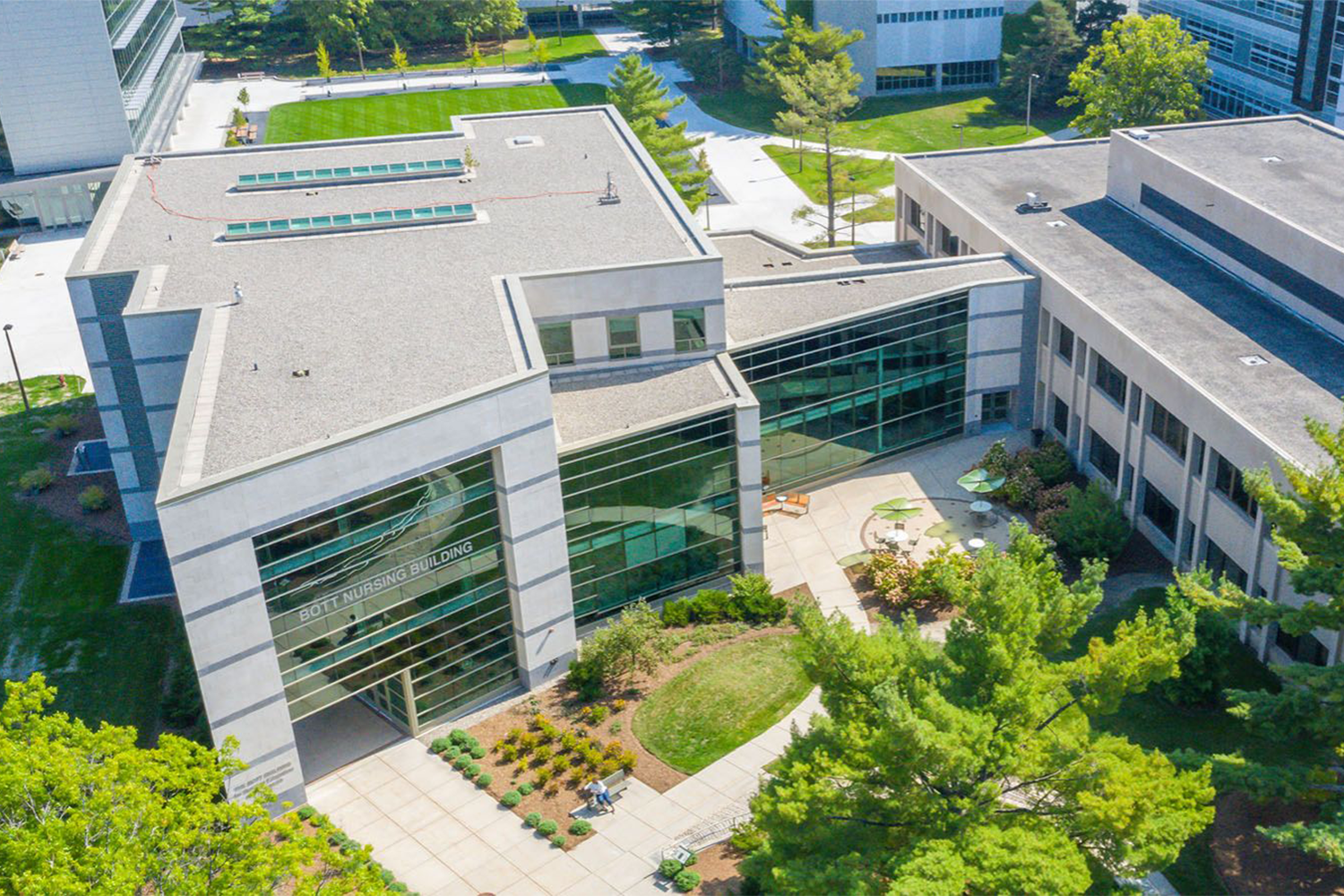 College of Nursing aerial view